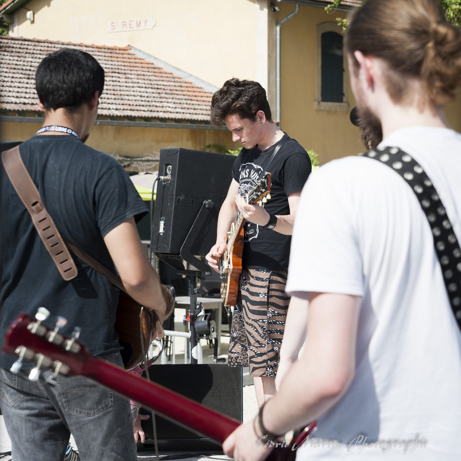 Former Life lors des balances au Glanum Rock Fest 2015.